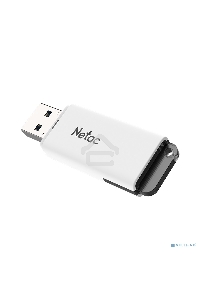 Флеш диск Netac U185 128Gb <NT03U185N-128G-30WH>, USB3.0, с колпачком, пластиковая белая