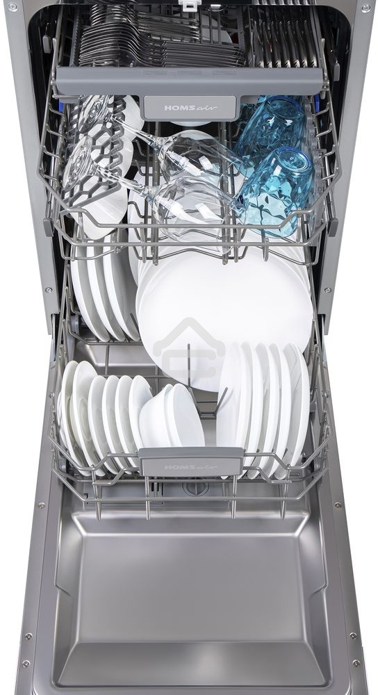 Встраиваемая посудомоечная машина HOMSair DW47M, черный, 44.5 см, 10 компл., 47 дБ, класс A++
