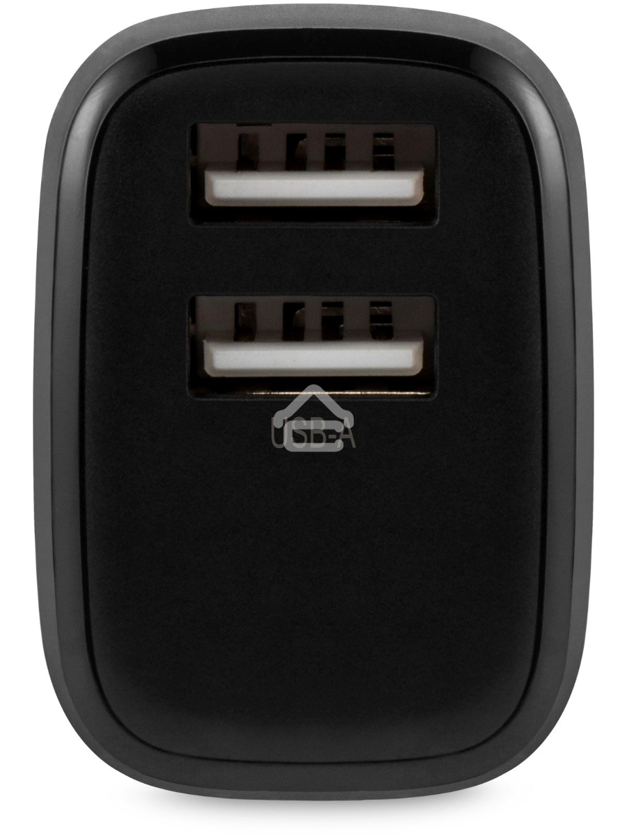 Сетевое зарядное устройство Buro BUWH1 15.5W 3.1A 2xUSB универсальное черный