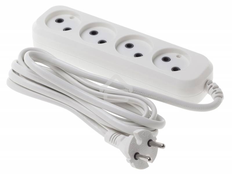 Сетевой удлинитель Buro BU-PSL4.3/W 3 м (4 розетки) белый (пакет ПЭ)