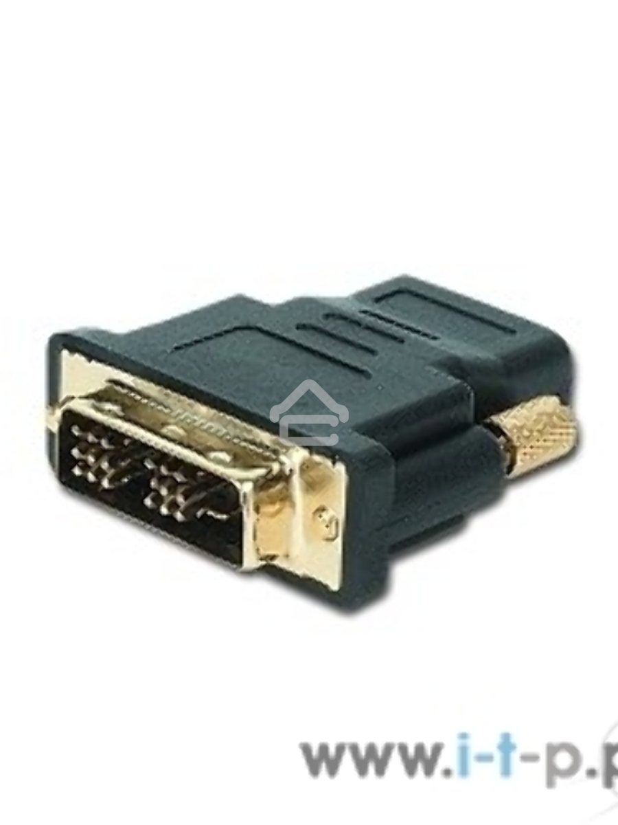 Переходник Cablexpert HDMI-DVI 19F/19M золотые разъемы, пакет, черный (A-HDMI-DVI-2)