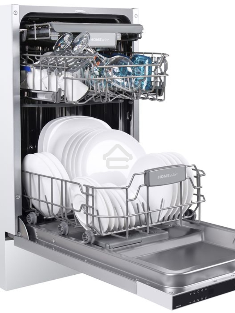 Встраиваемая посудомоечная машина HOMSair DW47M, черный, 44.5 см, 10 компл., 47 дБ, класс A++