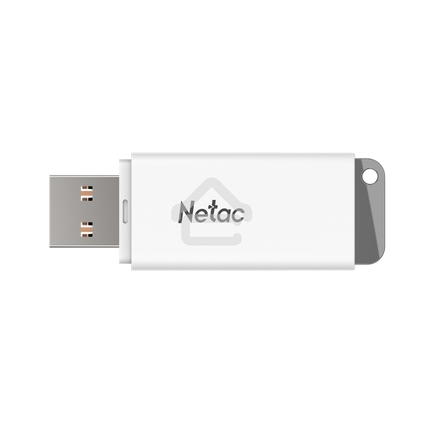 Флешка USB R/W R/W Netac U185 128Gb <NT03U185N-128G-20WH>, USB2.0, с колпачком, пластиковая белая