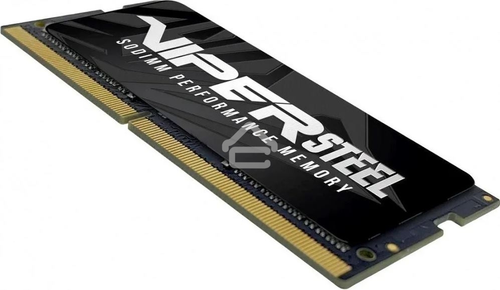 Оперативная память Patriot Viper Steel, DDR4, 8Gb (1x8Gb), 3200MHz, CL22, с радиатором, черный, SO-DIMM