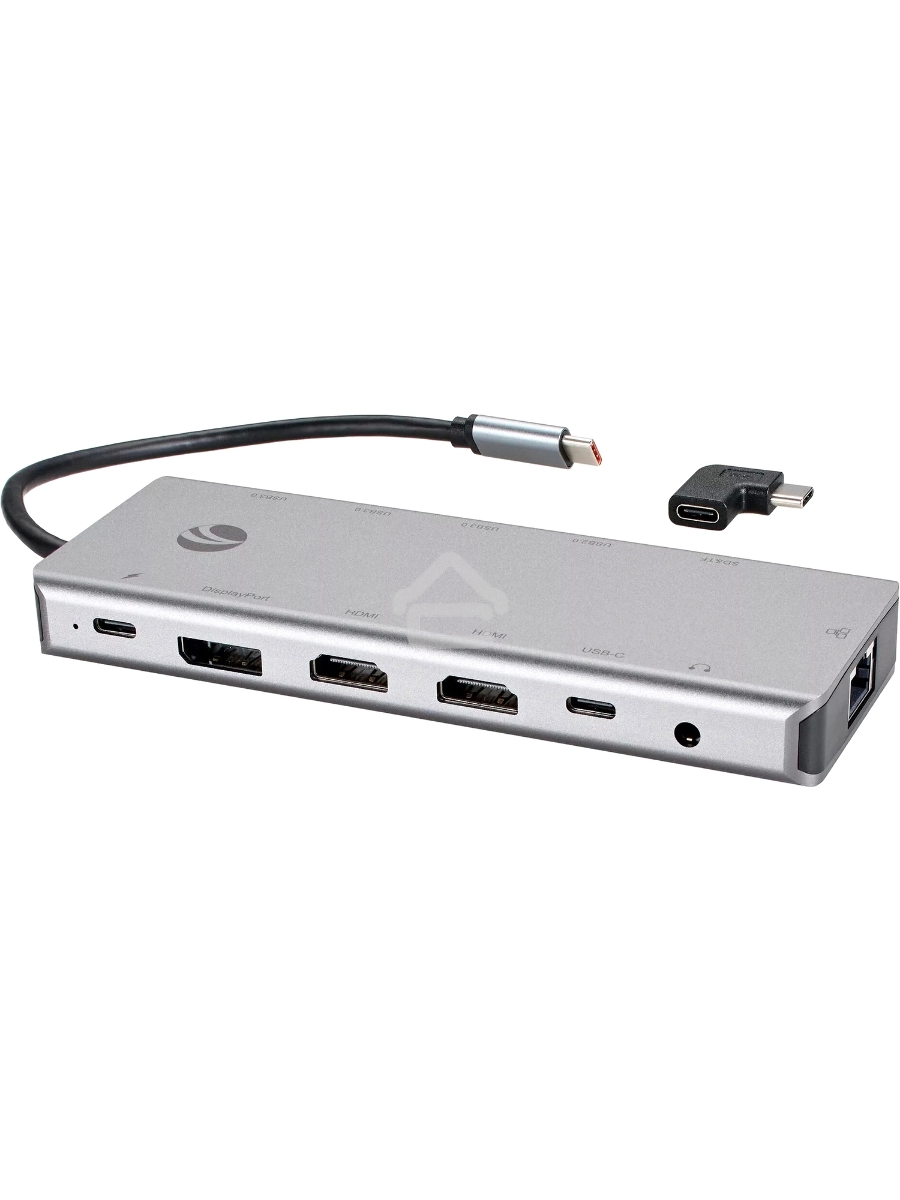 Usb концентратор TypeC -->(2HDMI+DP)4K*60Hz+3USB3.0+TC+USB2.0+RJ45+SD+TF+PD+audio+TCадаптер