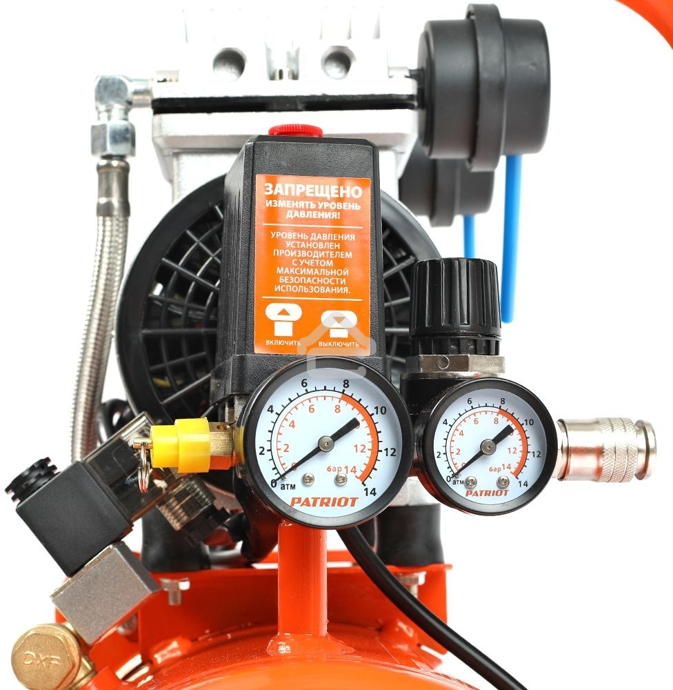 Компрессор Patriot поршневой безмасляный WO 24-260S, 260 л/мин, 8 бар, 1500 Вт, 24 л, быстросъемный 1/4