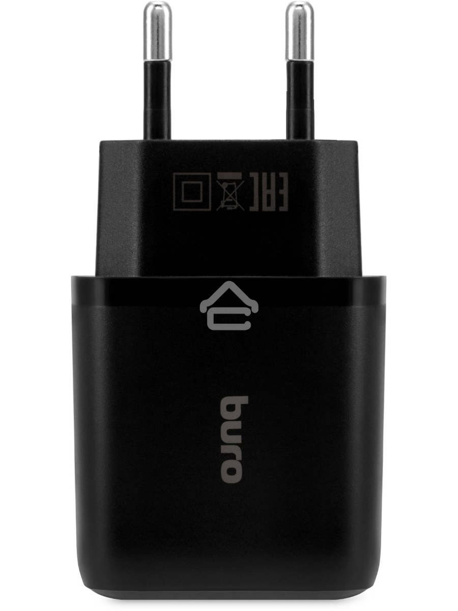 Сетевое зарядное устройство Buro BUWH1 15.5W 3.1A 2xUSB универсальное черный