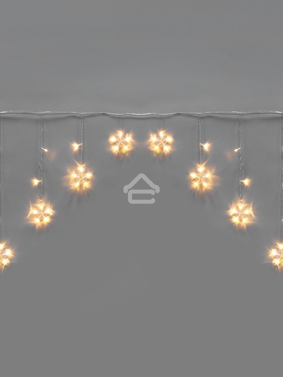 Гирлянда Арка со звездами 2,5х1,2м, 136LED, теплый белый, с контроллером 8 режимов, 230В NEON-NIGHT