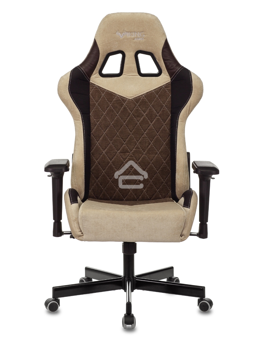 Кресло игровое Бюрократ VIKING 7 KNIGHT BR FABRIC коричневый текстиль/эко.кожа крестовина металл/пластик