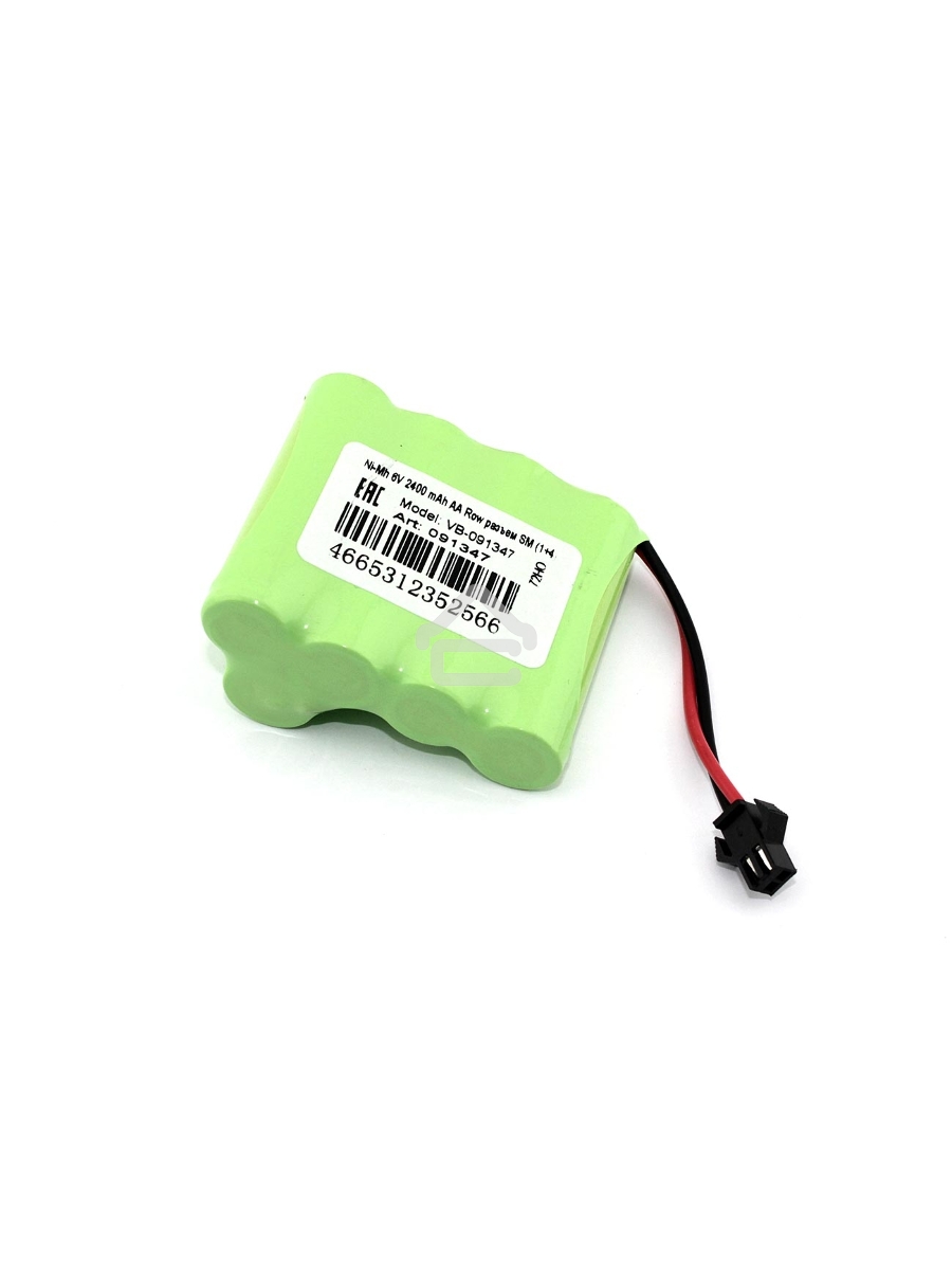 Аккумулятор Ni-Mh 6V 2400 mAh AA Row разъем SM (1+4)