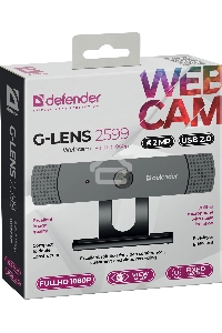 Веб-камера Defender G-lens 2599 FullHD 1080p, 2МП