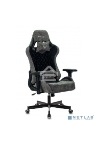 Кресло игровое Бюрократ VIKING 7 KNIGHT B FABRIC черный текстиль/эко.кожа крестовина металл/пластик