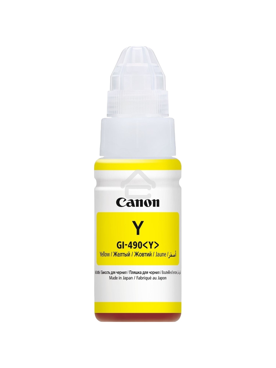 Чернила Canon GI-490Y 0666C001 желтый для Canon Pixma G1400/2400/3400 (70мл)