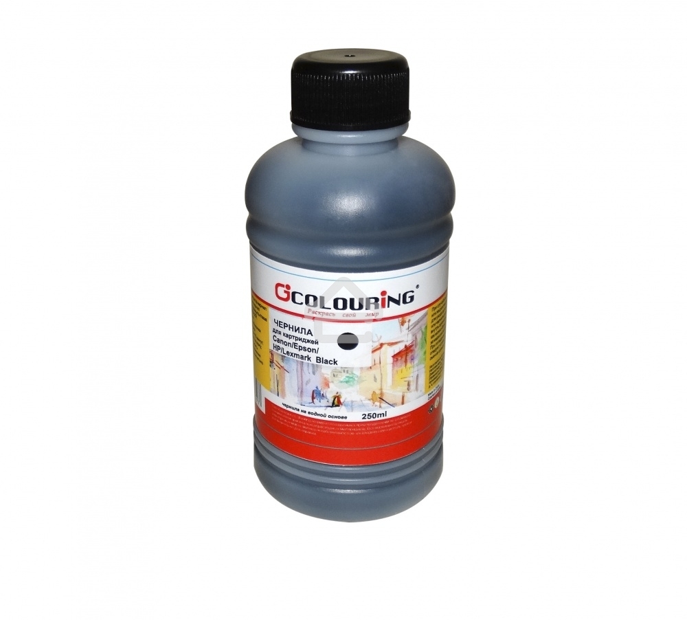 Чернила Colouring для Canon/Epson/HP/Lexmark черный 250 мл водн U