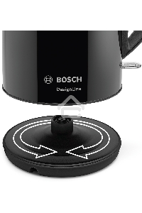 Чайник электрический Bosch TWK3P423 1.7л. 2400Вт черный (корпус: нержавеющая сталь)