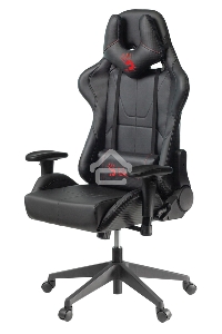 Кресло игровое A4Tech Bloody GC-500, черный, эко.кожа, крестовина пластик