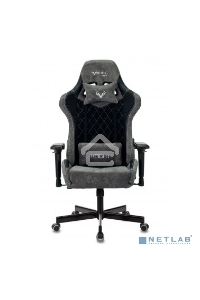 Кресло игровое Бюрократ VIKING 7 KNIGHT B FABRIC черный текстиль/эко.кожа крестовина металл/пластик