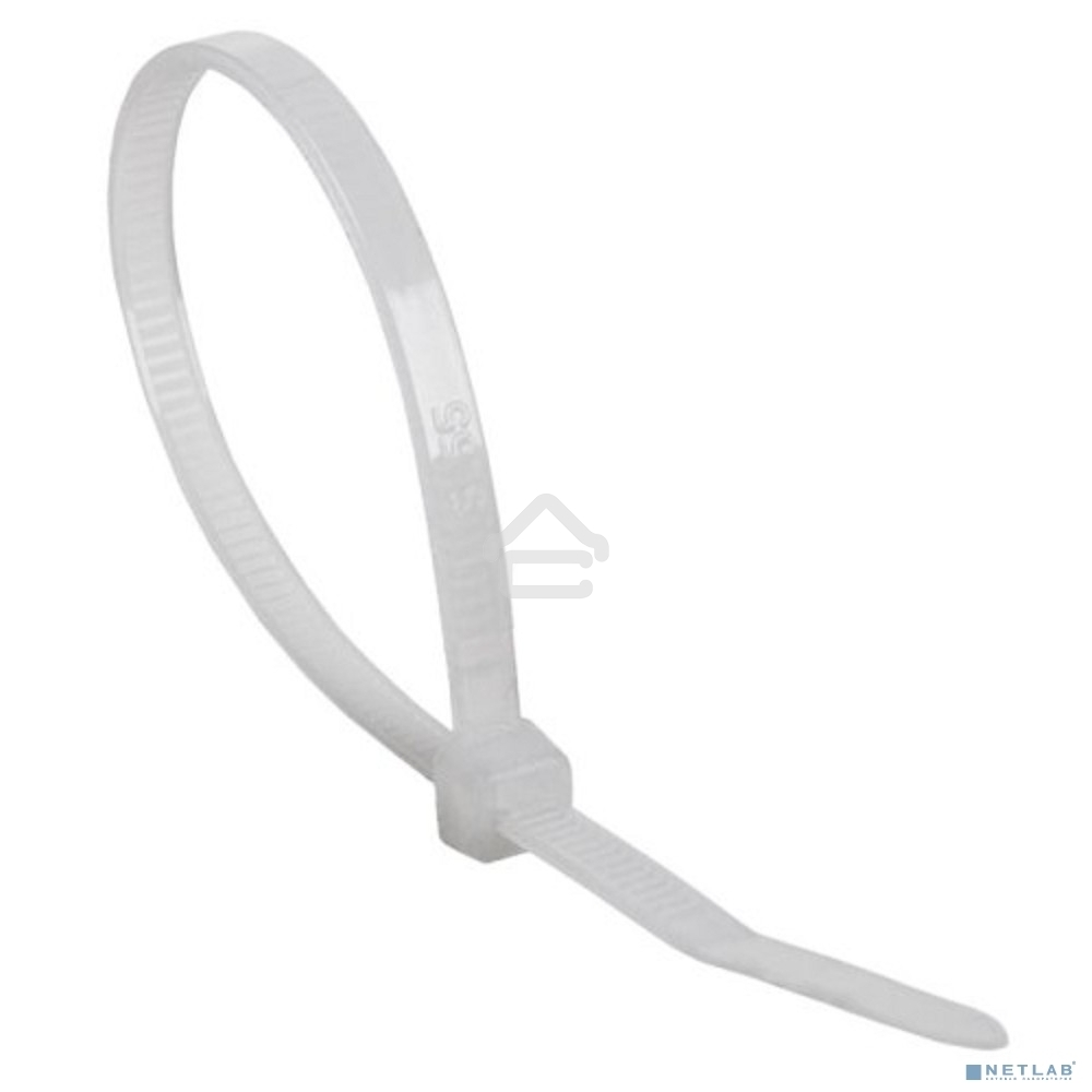 Хомут-стяжка кабельная нейлоновая Rexant 600 x 7.6 мм, белая, упаковка 100 шт.