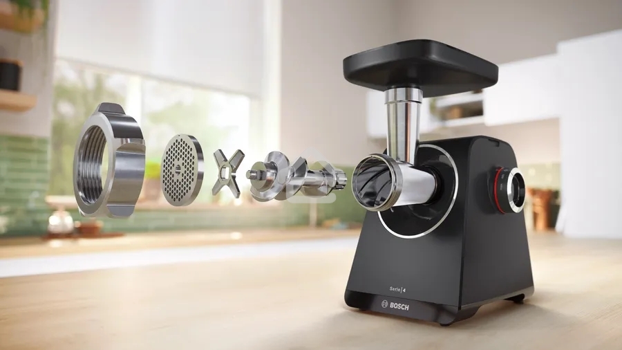Мясорубка Bosch MFWS440B, 1900W, черный