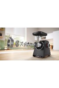 Мясорубка Bosch MFWS440B, 1900W, черный
