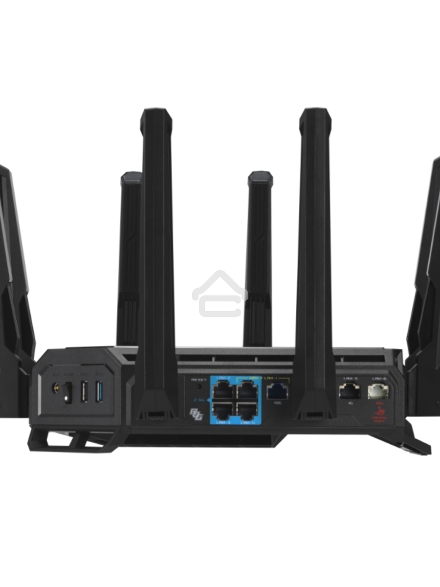 Маршрутизатор ASUS GT-BE19000, черный/красный, 90IG0850-MO9A0V