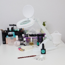 Лупа настольная 3D+12D Rexant с подсветкой, белая