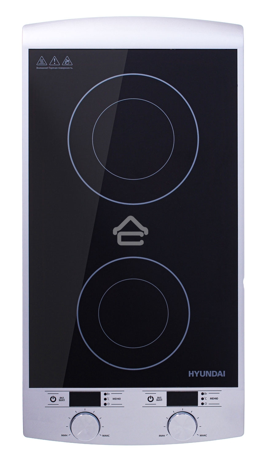 Плита настольная электрическая Hyundai HYC-0103 серебристый/черный стеклокерамика (настольная)