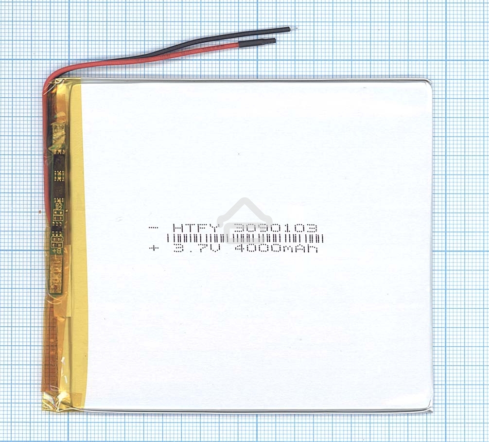 Аккумулятор Li-Pol (батарея) 3*90*103мм 2pin 3.7V/4000mAh
