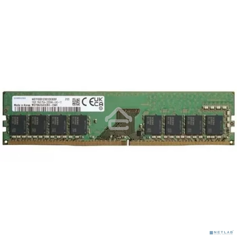 Оперативная память Samsung, DDR4, 16Gb (1x16GB), 3200MHz, CL22, DIMM, OEM