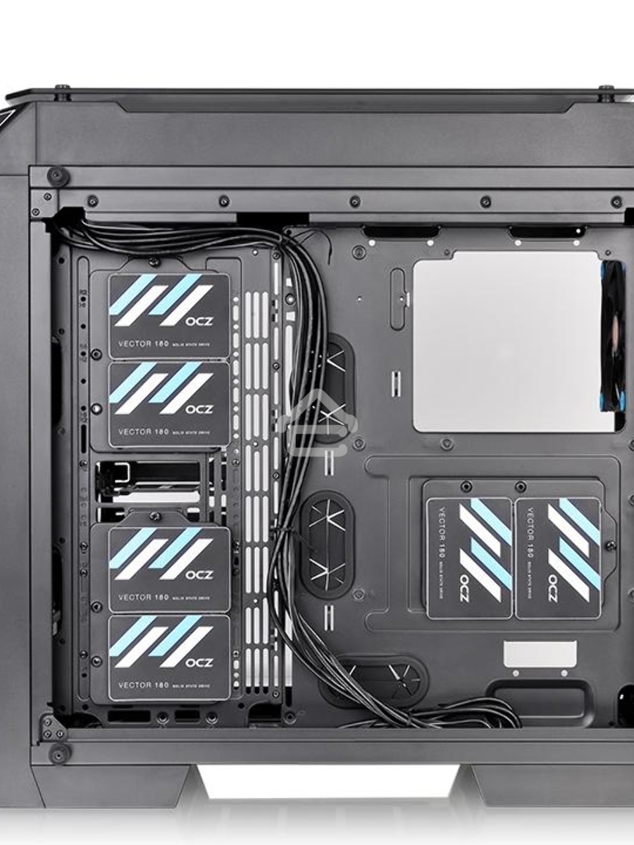 Корпус View 71 TG (840574) CA-1I7-00F1WN-00 /Black/Win/SPCC/Tempered Glass*4/Color Box/Riing 140mm Blue Fan*2