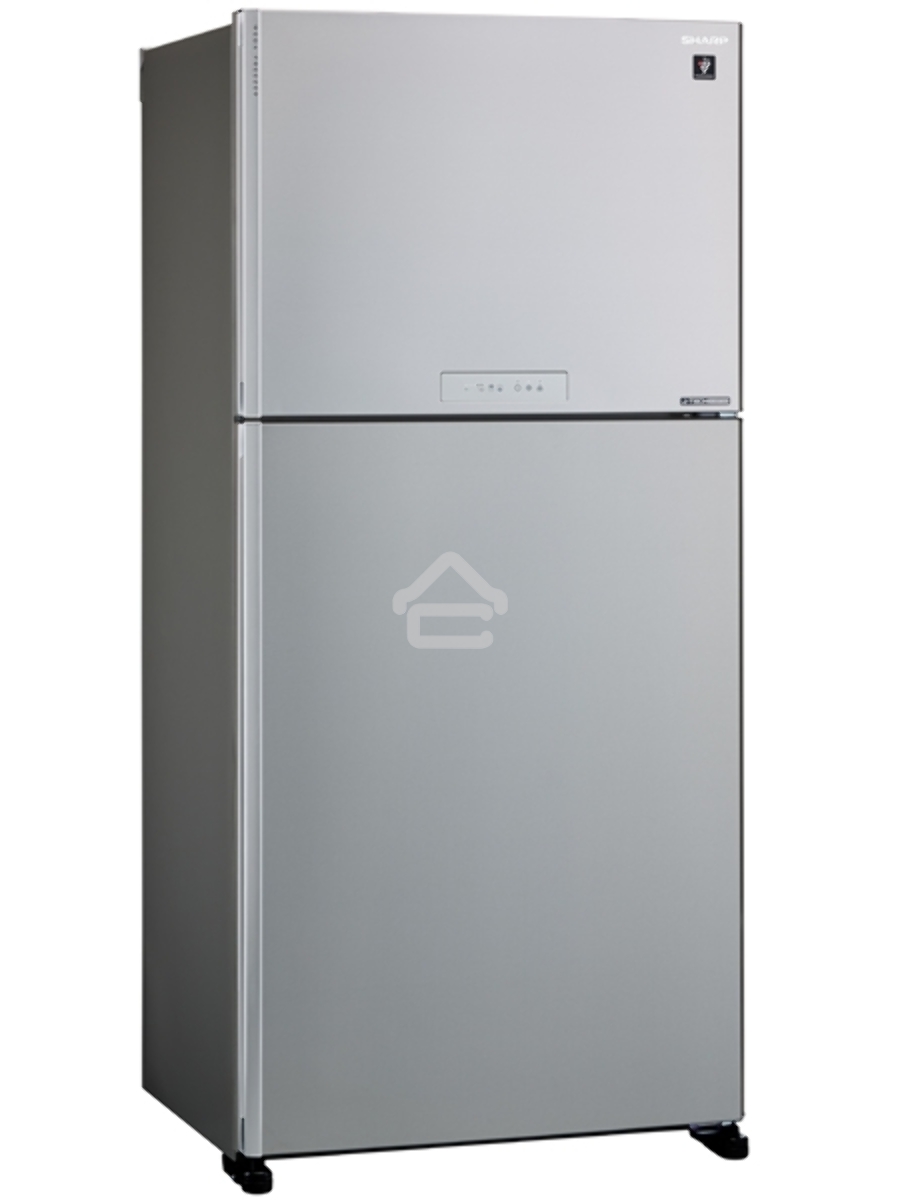 Холодильник Sharp SJ-XG60PMSL серебристый двухкамерный 422/178 л морозилка сверху, No Frost