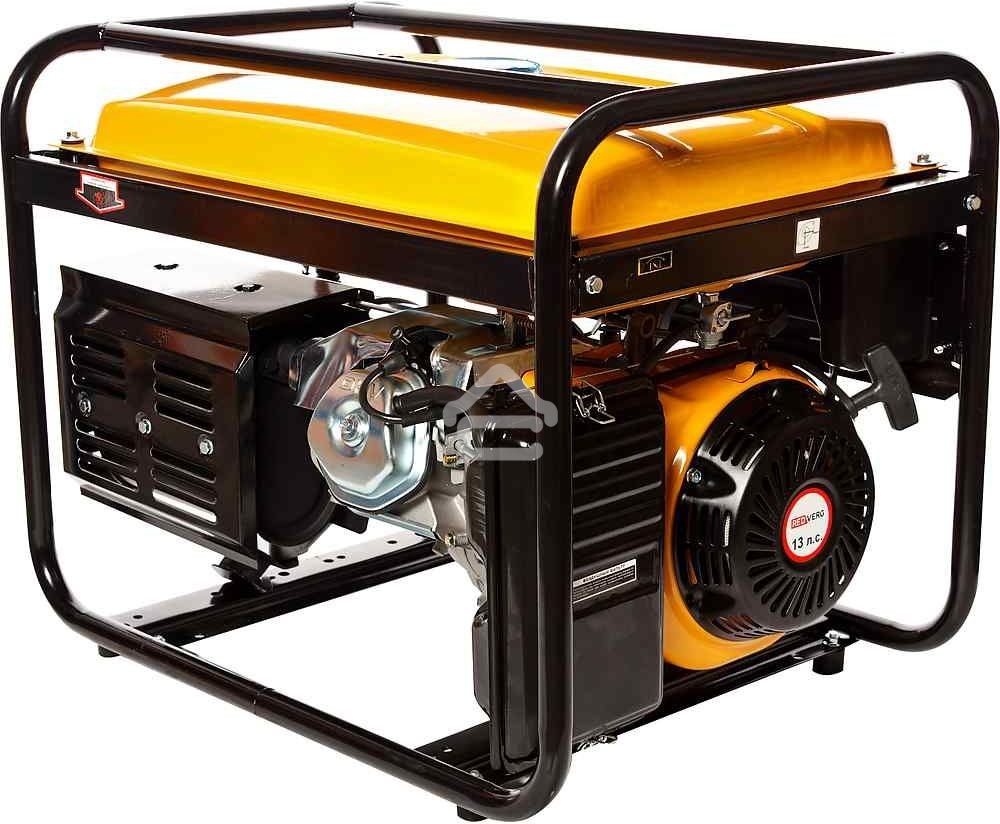 Генератор бензиновый RedVerg RD-G5500. 13,0л.с; 389куб.см; GM188F; запуск- ручной; бак- 25л,5,0кВт, макс.- 5,5кВт; 220В;