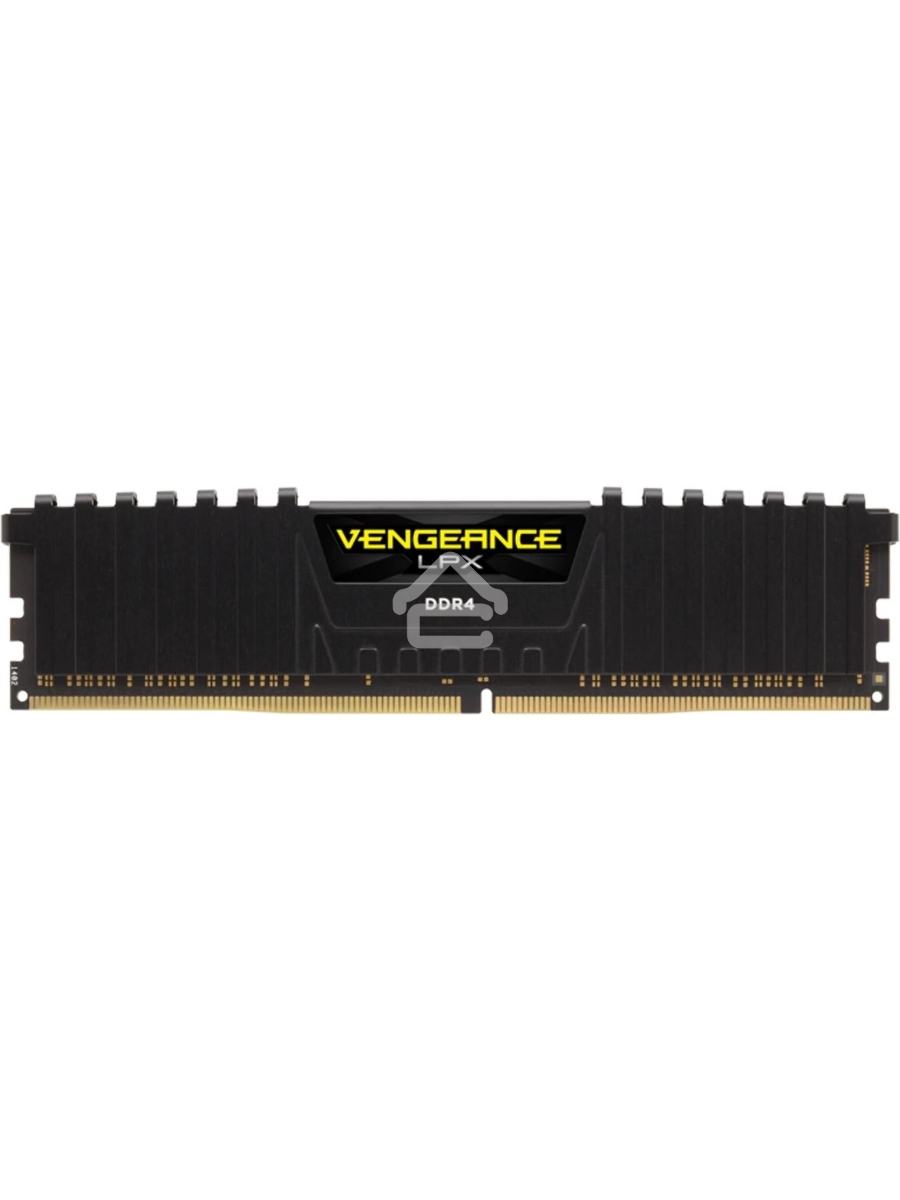 Оперативная память Corsair Vengeance LPX, DDR4, 16GB (2x8GB), 3200MHz, CL16, DIMM, с радиаторами, черный