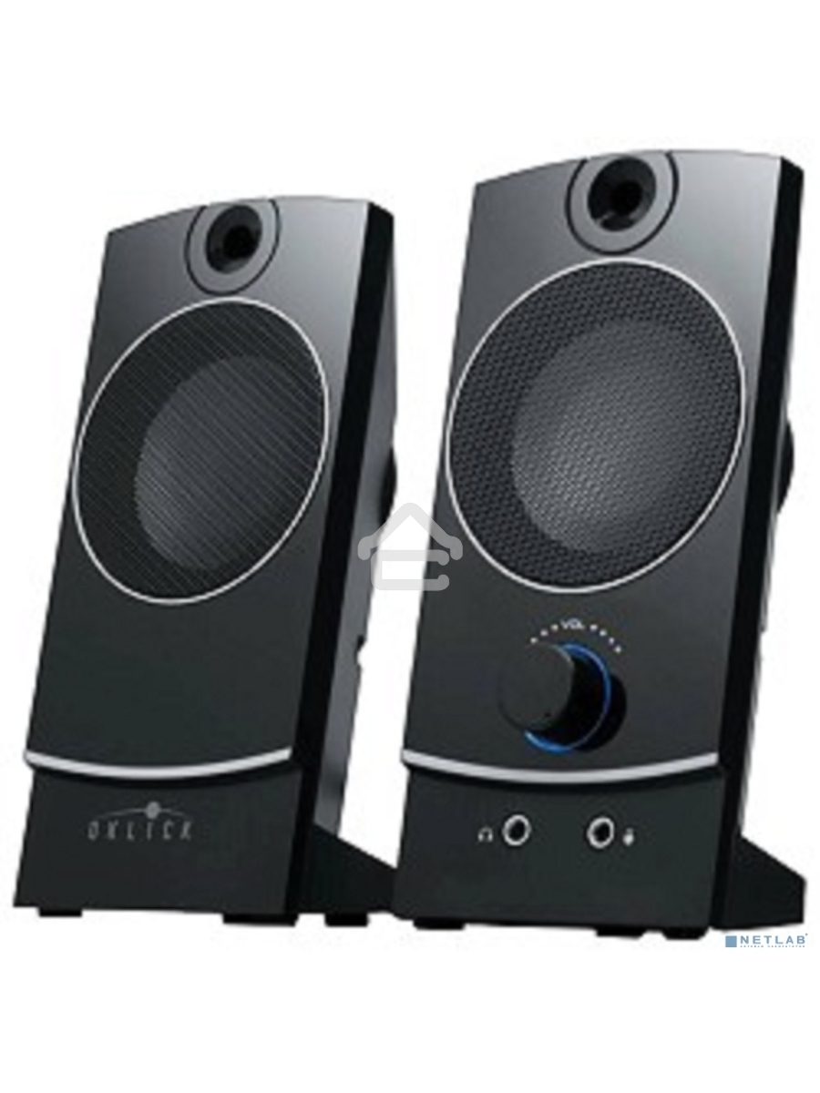 Колонки Oklick OK-118 2.0 черный 4Вт