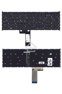 Клавиатура для ноутбука Acer Swift 3 SF315-51 черная с подсветкой