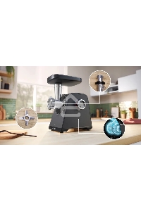 Мясорубка Bosch MFWS440B, 1900W, черный