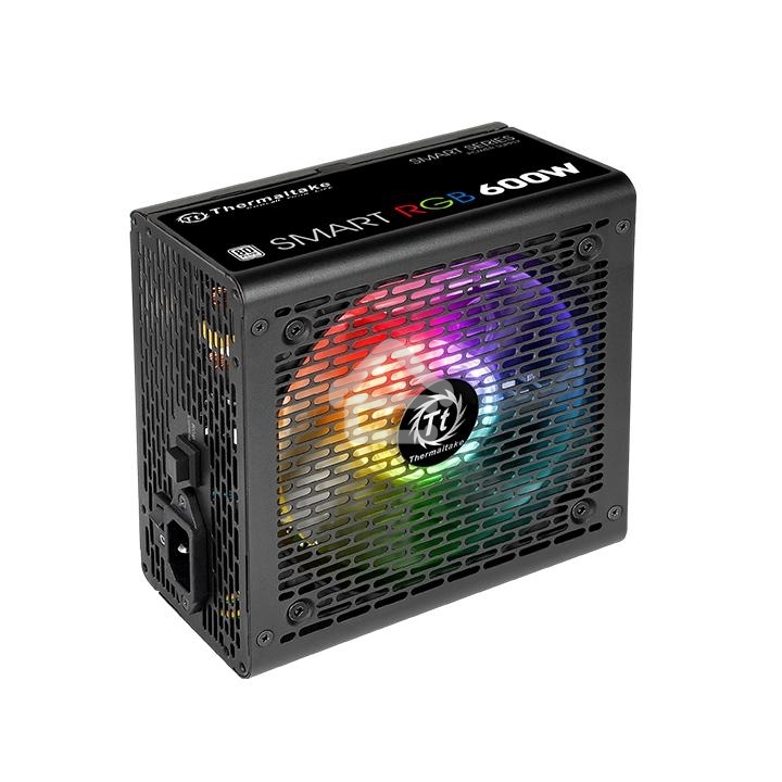 Блок питания Thermaltake Smart RGB (PS-SPR-0600NHSAWE-1), 600Вт, 80 PLUS, 120мм, черный