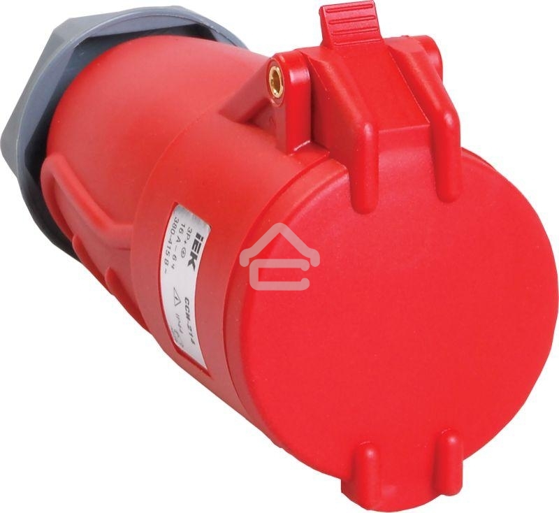 Розетка переносная Iek PSN22-016-4 ССИ-214 16А-6ч/380-415В 3Р + РЕ IP44 MAGNUM ИЭК