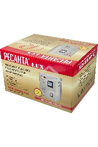 Стабилизатор напряжения Ресанта АСН-8 000 Н/1-Ц 63/6/17 Стабилизатор Lux {220В±8%, Габ. 305х190х360, Вес 15кг}