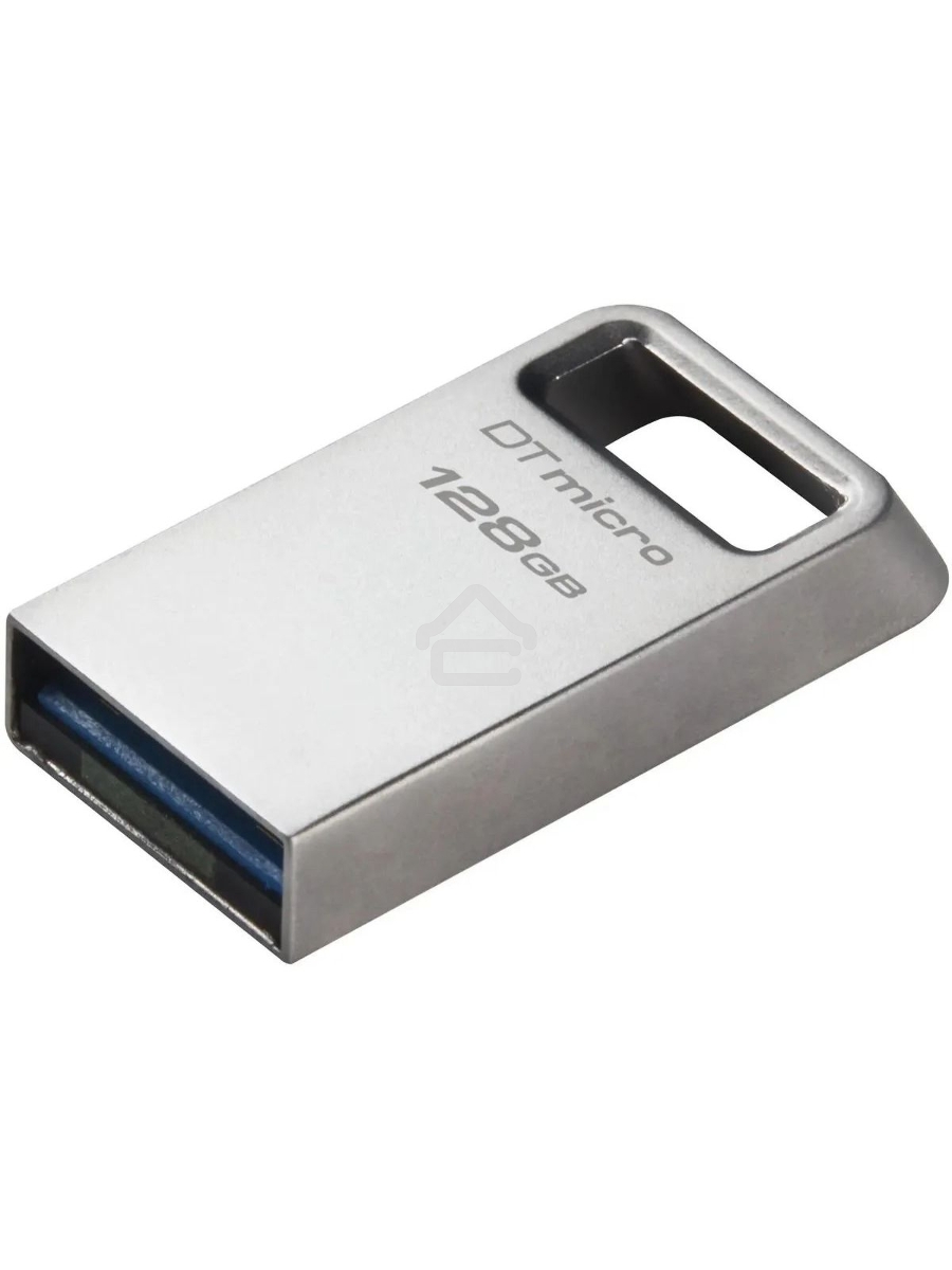 Флеш диск Kingston 128Gb DataTraveler Micro DTMC3G2/128GB USB3.0 серебристый