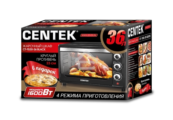 Жарочный шкаф Centek CT-1530-36 черный