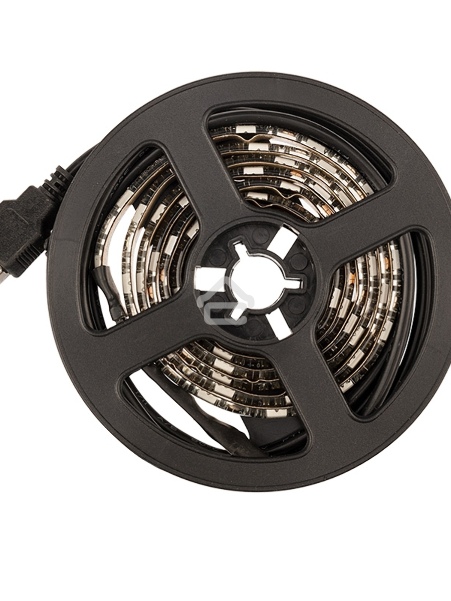 Лента LED с USB коннектором 5 В, 10 мм, IP65, SMD 5050, 60 LED/m, цвет свечения RGB