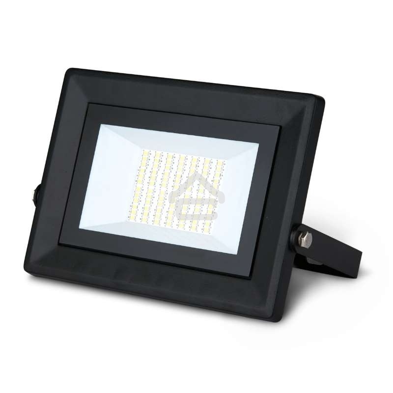 Прожектор светодиодный Led Qplus 50Вт IP65 6500К черный Gauss 613511350