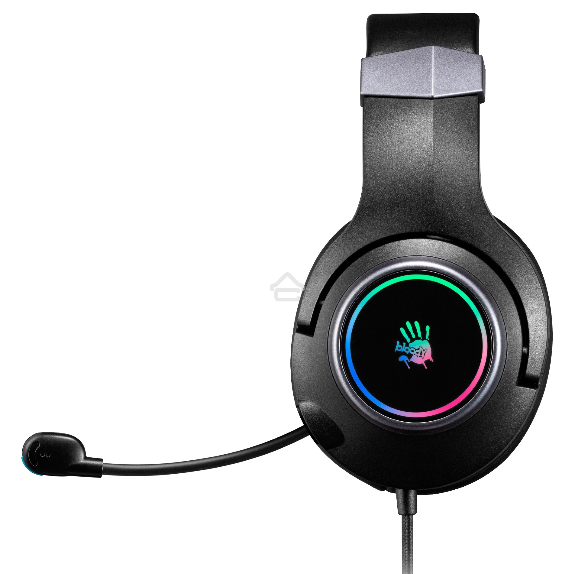 Наушники с микрофоном A4Tech Bloody G350 черный 2м мониторные USB оголовье (G350 USB/ BLACK)