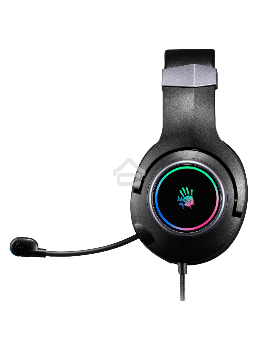 Наушники с микрофоном A4Tech Bloody G350 черный 2м мониторные USB оголовье (G350 USB/ BLACK)