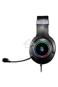 Наушники с микрофоном A4Tech Bloody G350 черный 2м мониторные USB оголовье (G350 USB/ BLACK)