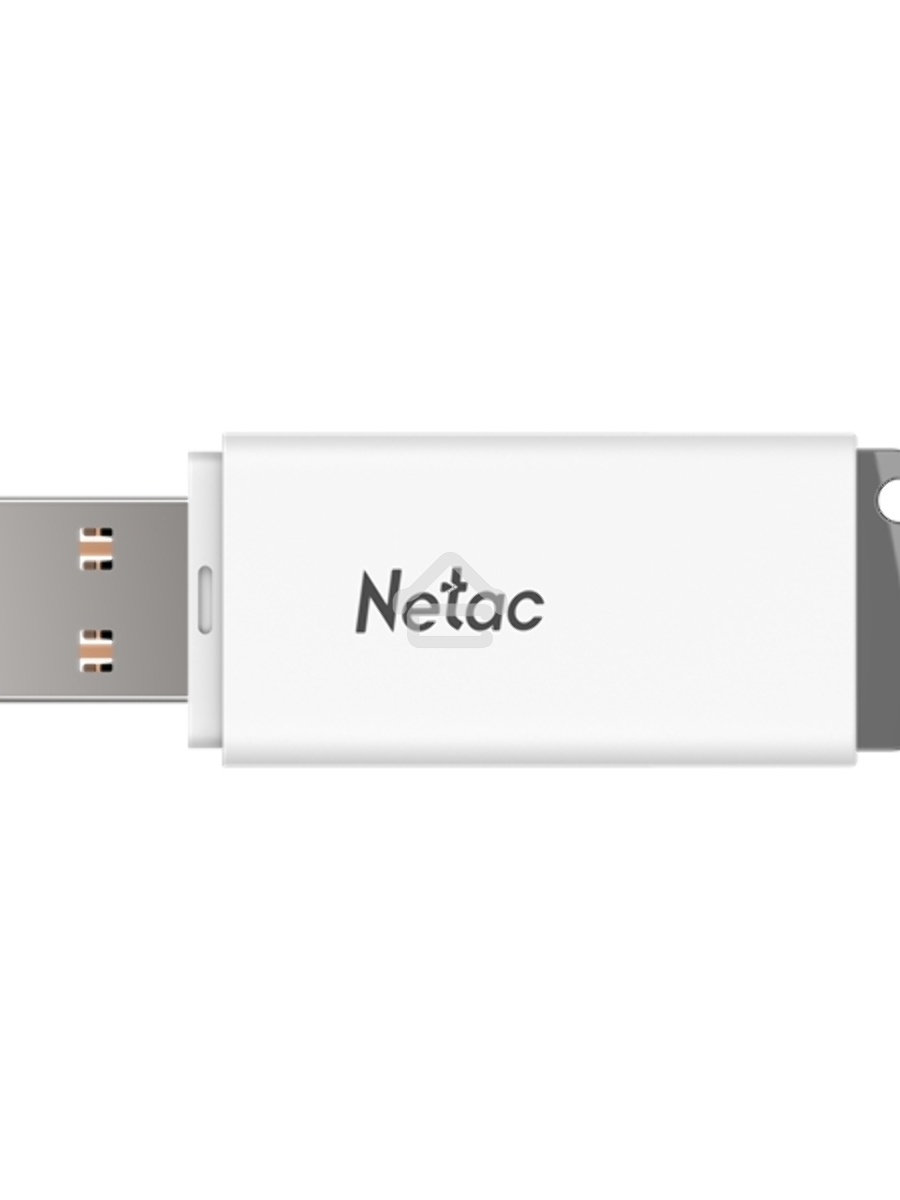 Флеш диск Netac U185 8Gb <NT03U185N-008G-20WH>, USB2.0, с колпачком, пластиковая белая