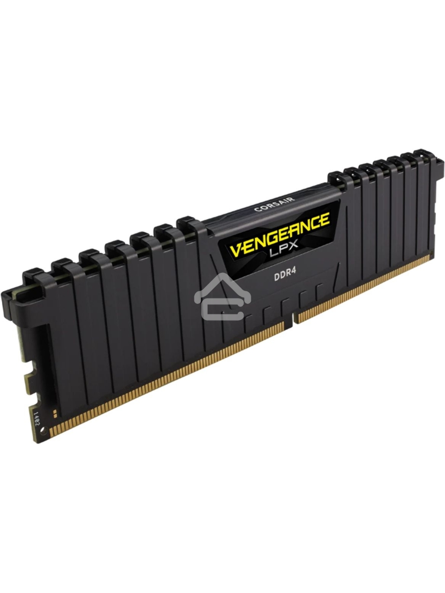 Оперативная память Corsair Vengeance LPX, DDR4, 16GB (2x8GB), 3200MHz, CL16, DIMM, с радиаторами, черный