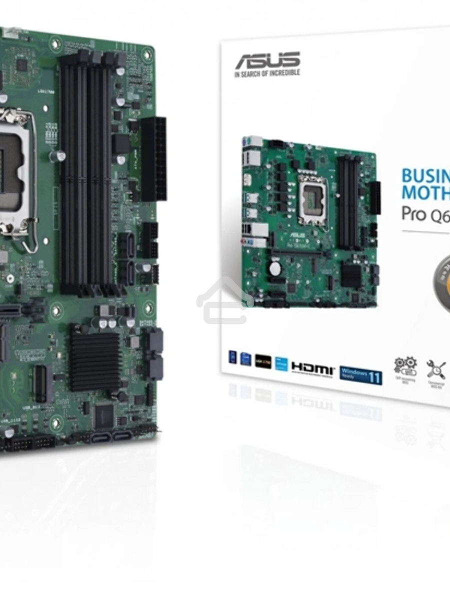 Материнская плата ASUS Pro Q670M-C-CSM, LGA 1700, Intel Q670, 4xDDR5, 6xSATA, 2xM.2, 1xPCIe 4.0 x16, 1xHDMI, 2xDP, 1x1Gb LAN, 4xUSB-A 3.2 Gen 2, 3x3.5 мм, 7.1, mATX