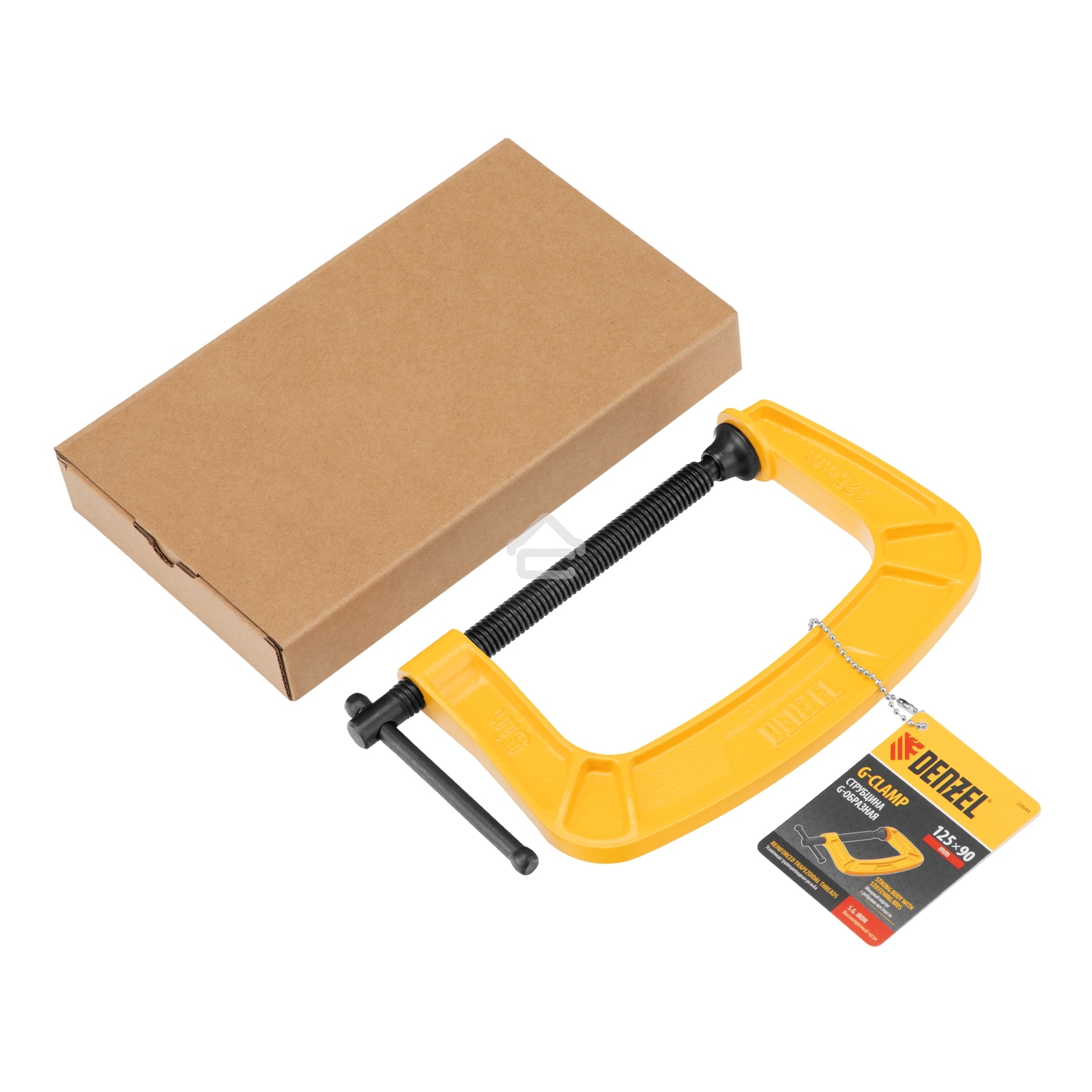 Струбцина Denzel G-образная, усиленная, 125 мм